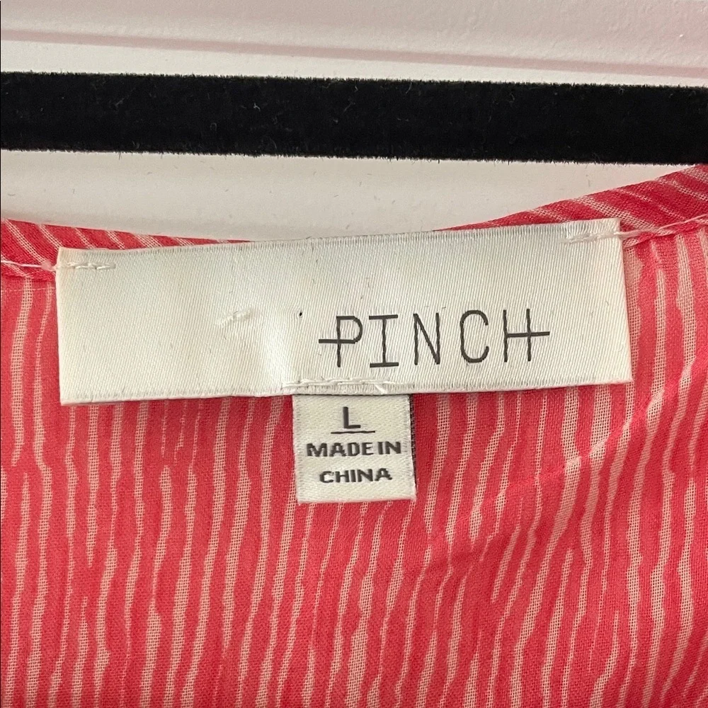 Pinch Red-Coral Ruffle Mini Dress - Picture 2 of 11